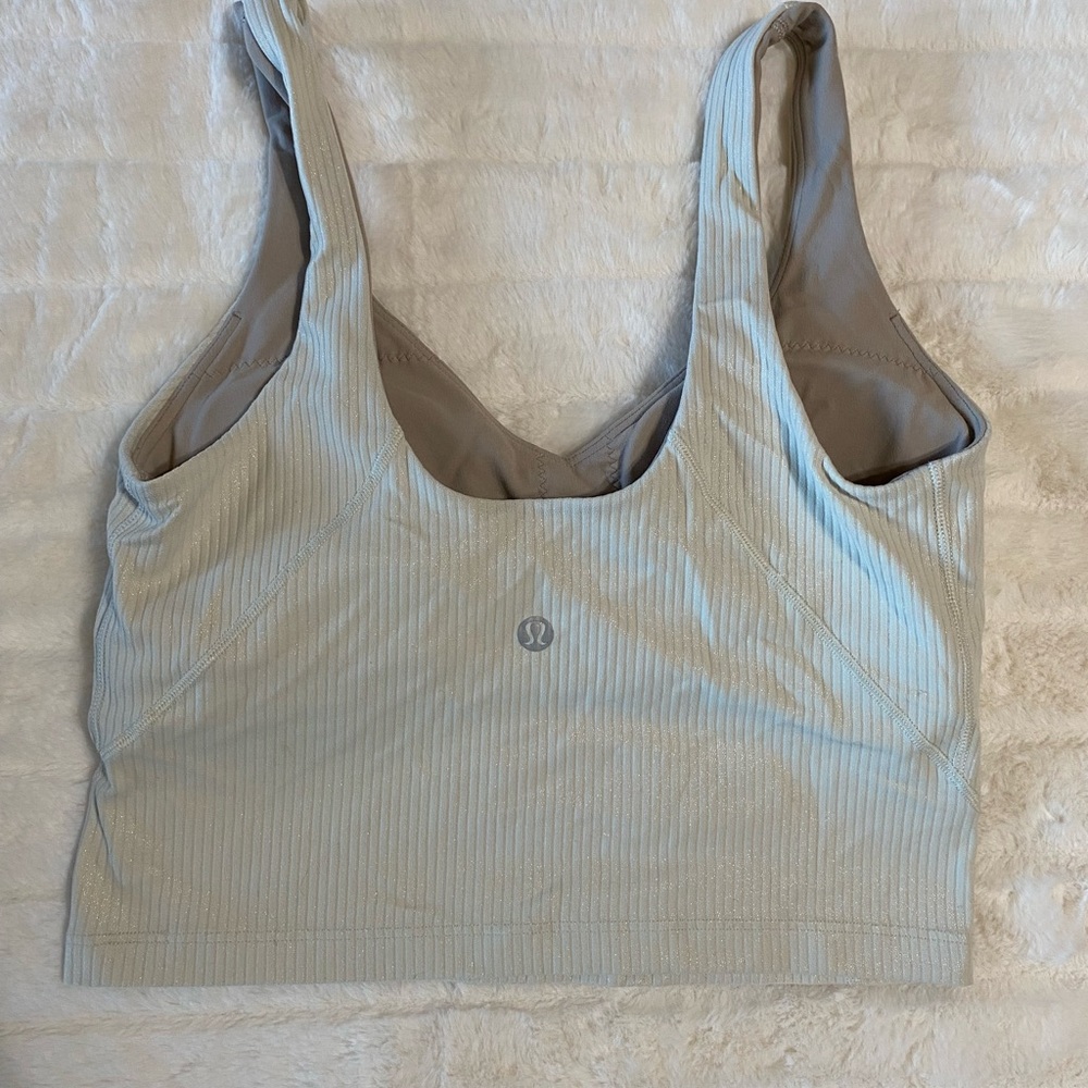 White Ribbed Tank Top - Picture 4 of 4